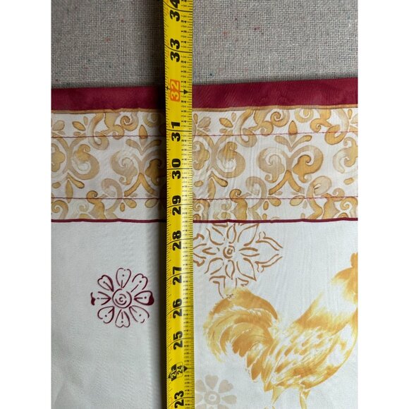 Better Homes and Garden Curtains Roosters set - Picture 2 of 6